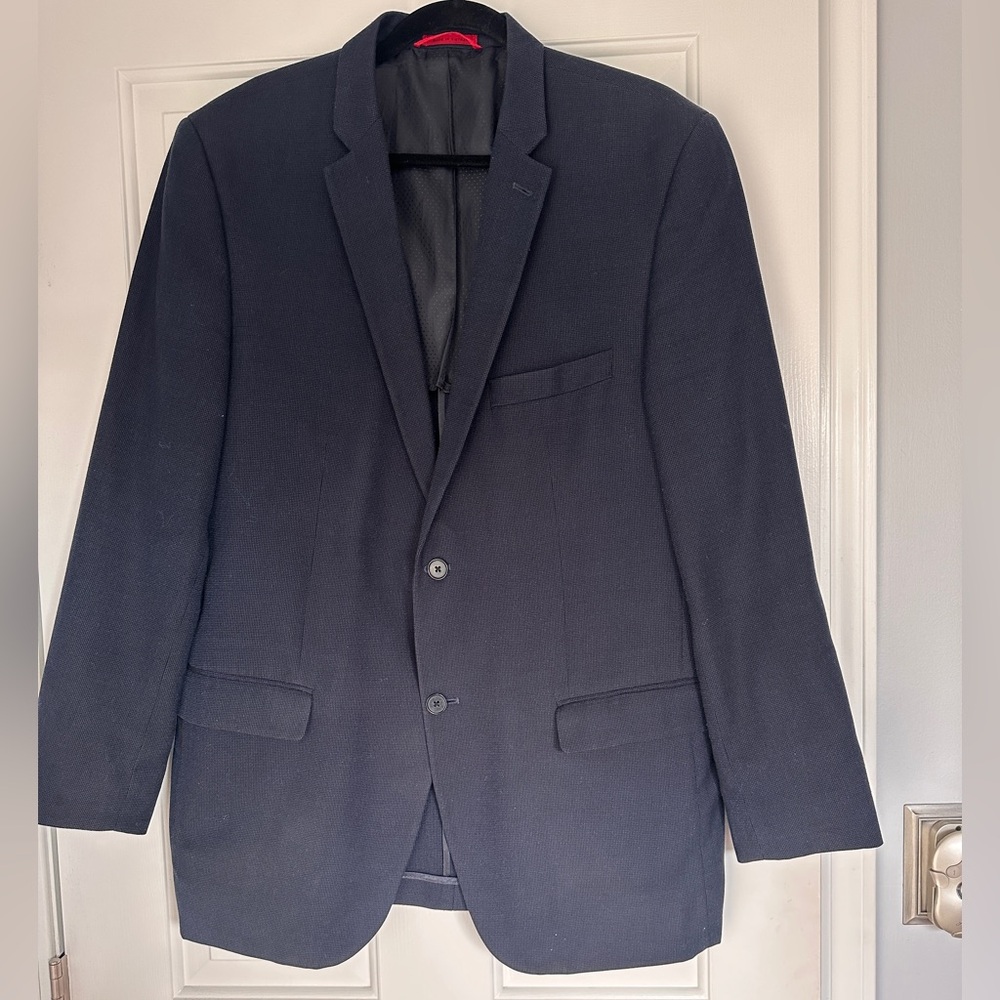 Alfani Men’s Navy Slim Fit Blazer Size 44L